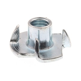 Prime-Line 9078847 T-Nuts, 4-Prong Metric, M6-1.0, Zinc Plated Steel (10 Pack)