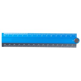 Folding Ruler Folding Ruler Made of Aluminium Alloy Metal Stationery Ruler Measuring Tool 30 cm Blue & Black & Black Folding Rulers Measuring Tool Folding Ruler for School