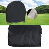 Firewood Rack Cover Dustproof Waterproof Sun Protection Round Outdoor Log