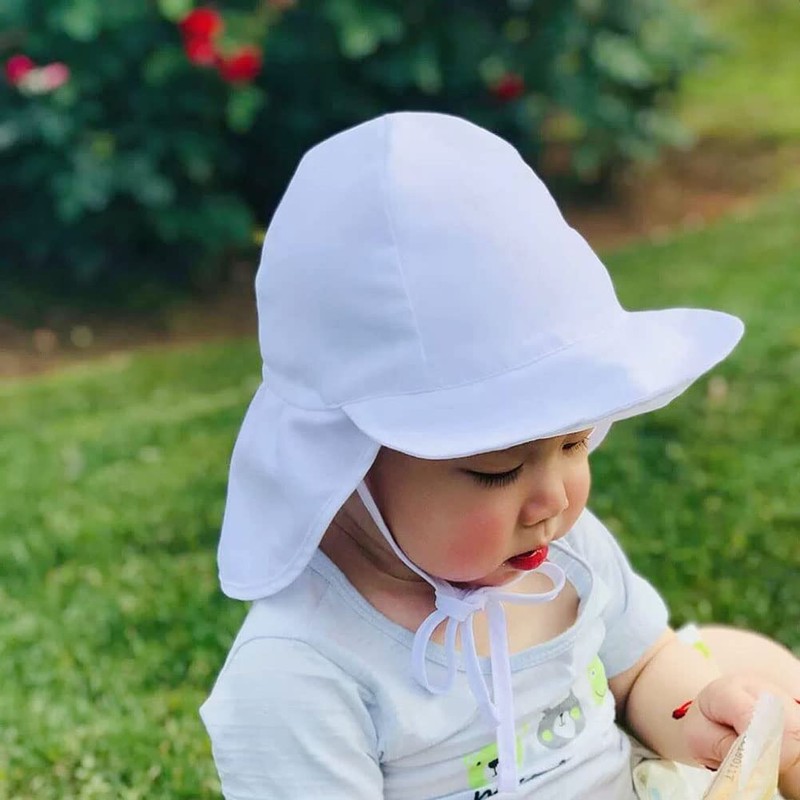 FedMois Infant Toddler Kids Summer Sun Hat with Neck Cover