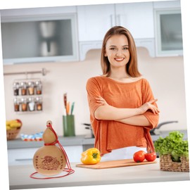 Luxshiny 1 PC Wine Gourd Japandi Decor Water Bottle for Men Decor for Men Gourd Jug Good Fortune Wu Natural Dry Gourd Multipurpose Container Kitchen Supply Carved Gourd Craft Ordinary