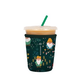 Sok It Java Sok Iced Coffee & Cold Soda Insulated Neoprene Cup Sleeve (Rollin' with my Gnomies, Small: 16-20oz)