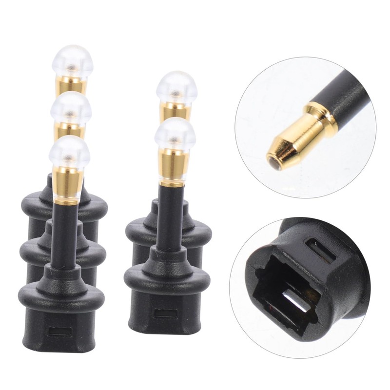 KICHOUSE 5pcs Optical Audio Connector Adapter Jack to Spdif Digital