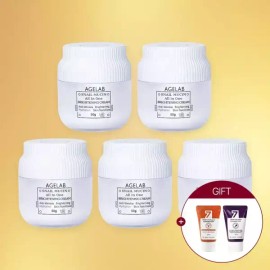 Age Lab [3.+2] 에이지랩 스네일 뮤신 저자극 영양크림 50g 탄력/미백/기미 (총5개) + 미니폼클 30ml 2개 증.정 [3.+2] Age Lab Snail Mucin Low-Irritation Nourishing Cream 50g Firming/Whitening/Freckles (Total 5) + 2 Mini Foam Cleansers 30ml Included