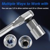 KPALAG Upgrade Stainless Steel Spare Wheel Handle CNC Socket Tool