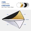 NEEWER 12"/30cm Light Reflector Light Diffuser 5 in 1 Collapsible