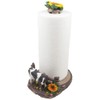 DWK Farmhouse Cow Paper Towel Holder Decorative Farm Kitchen Countertop