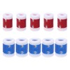 Puco 10pcs Plastic Mini Crochet Knitting Needle Row Counter Round
