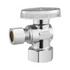 VEVOR 10-Pack Angle Stop Valve, 1/4 Turn Water Shut Off