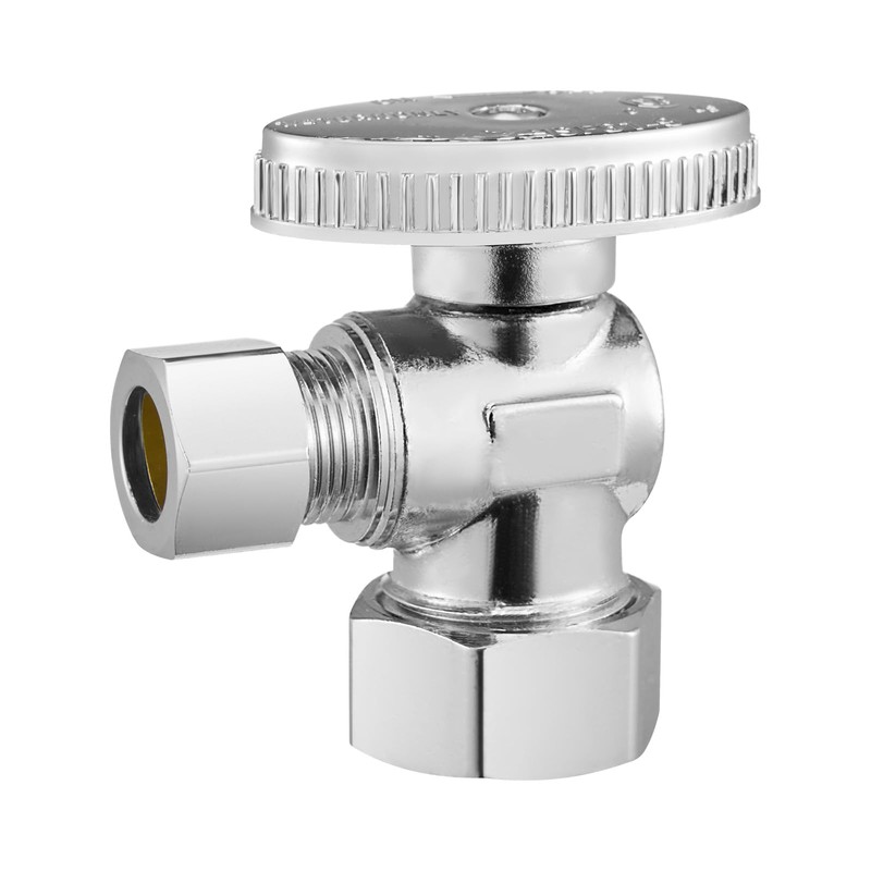 VEVOR 10-Pack Angle Stop Valve, 1/4 Turn Water Shut Off