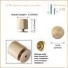 Goo-Ki 6 Pack Knurled Champagne Bronze Cabinet Knobs Champagne Gold