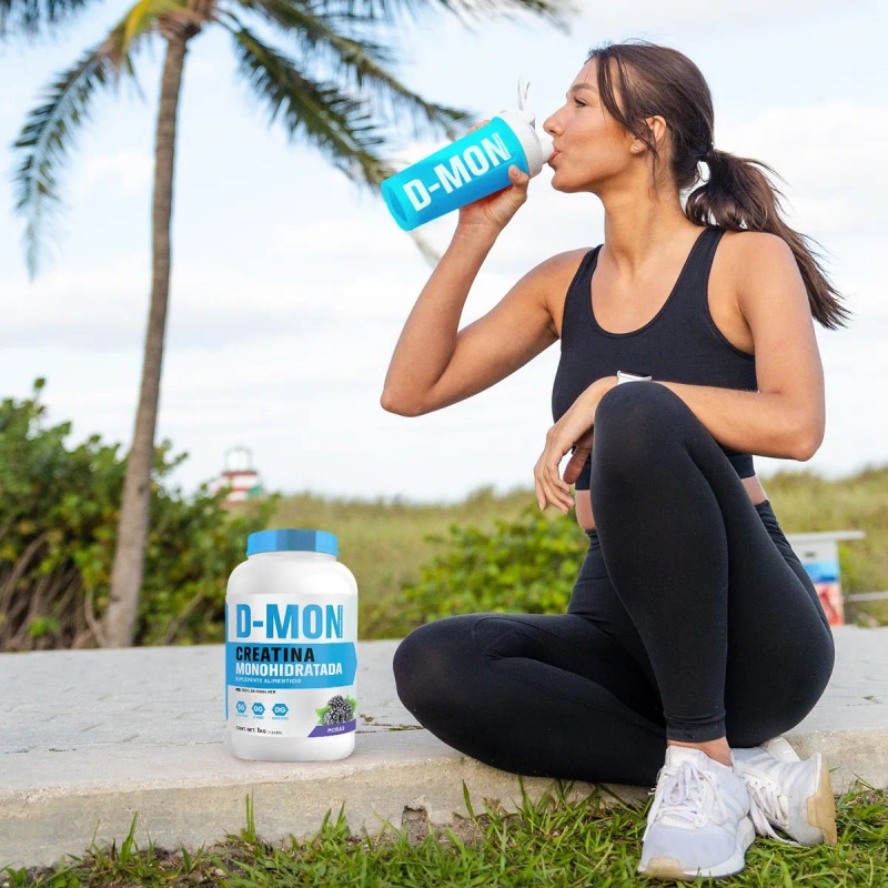 Suplemento Creatina Monohidratada D-mon 1 Kg Varios Sabores Moras