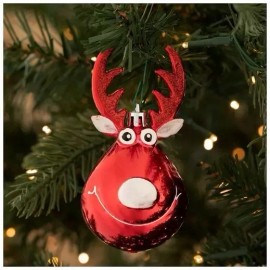 Hobby Lobby Metallic Red Christmas Deer Ornament Reindeer Baby Hobby Lobby Set Of 3