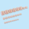 24Pcs Nude Press on Toe Nails Short Fake Toenails with