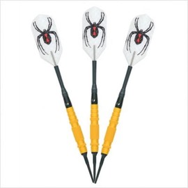 Gold Widow Soft Tip Tungsten Darts Knurled Barrel 16 Gram