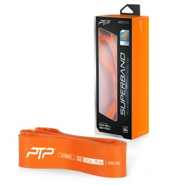 PTP Unisex - Adult Ultimate Superband Fitness Band, Orange, One Size