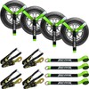 Bolvixor 4 Pack Car Tie Down Straps for Trailers -