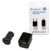 LogiLink PA0076 USB-Reiseadapter Set schwarz
