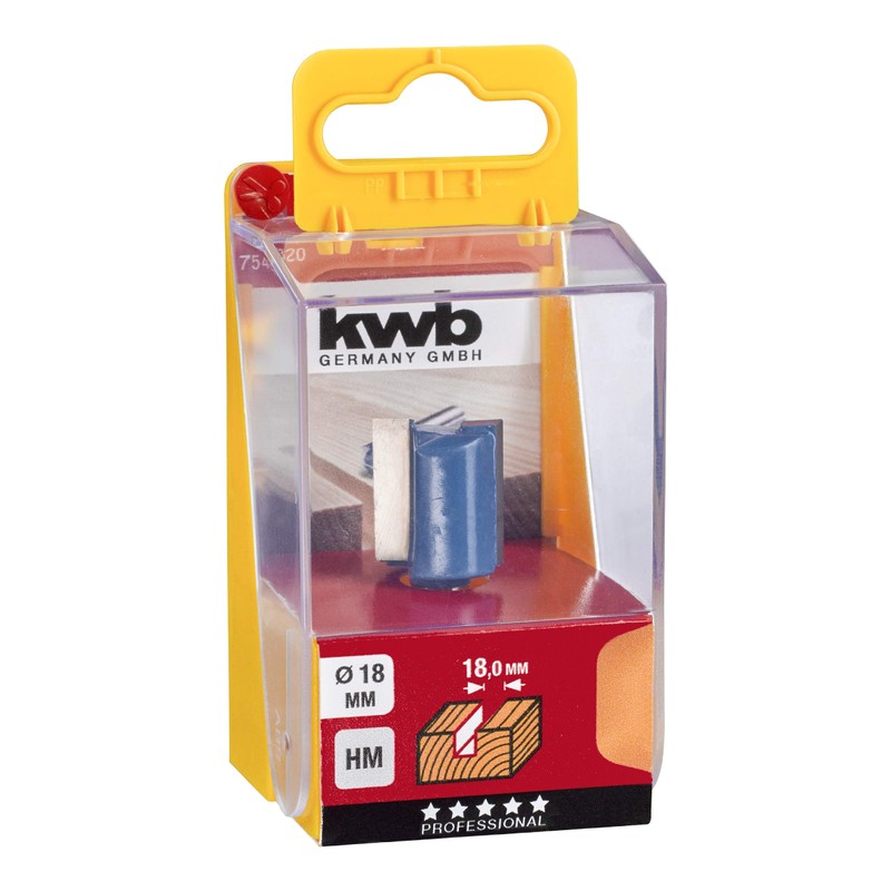 kwb 7543-20 HM Professional Groove Milling Cutter (for Wood, Diameter