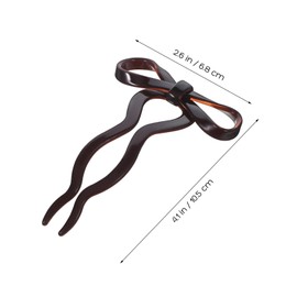 NOLITOY Elegant Hairpins 2 Pack Acetate French Hair Pins u Shape Fork for Women's Hair Accessories