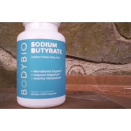 BodyBio Digestion Butyrate and Sodium Capsules 60 Count FRESH exp 2/26 USA ship