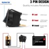 8PCS Rocker Switch,Car Switch 12V with LED Light, Mini Toggle