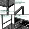 IPEGTOP Extendable Metal Cupboard Shelf, Stackable Kitchen Organiser, Height Adjustable