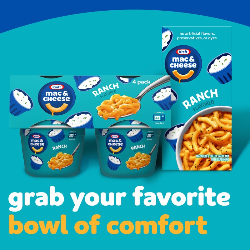 Kraft Mac and Cheese, 4 Cups, for Easy Dinner or