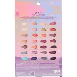Pacifica Beauty, paleta de sombras de ojos Animal Magic, 28 sombras de ojos, sombra de ojos mineral, tonos de mica mate, brillante y brillante, vitamina E, hecha de papel 100% reciclable, vegana y li