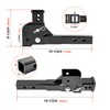 KUAFU 2" Folding Hitch Adapter Compatible with 2 Inch Trailer