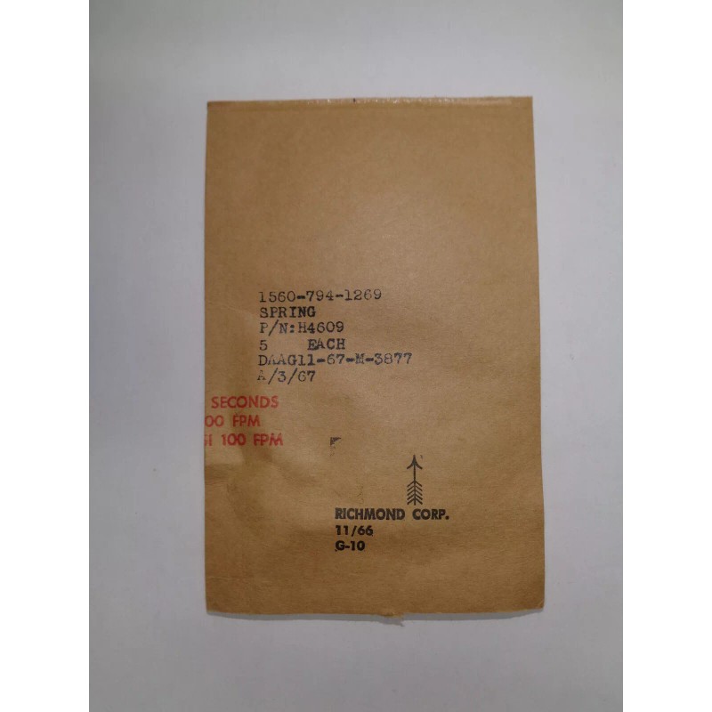 HARTWELL LATCH SPRINGS H4609 FOR H4600 / H5000 LATCHES SET