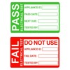 PACK4YA Pat Safety Test Sticker, 250pcs 25x41 mm Pat Test