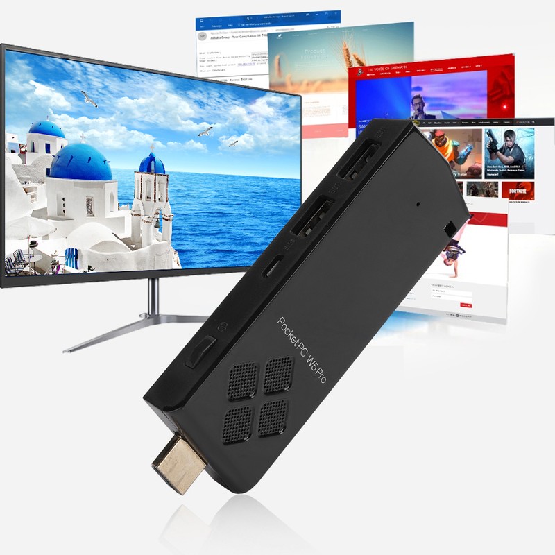 For Intel Z8350 Quad Core CPU Win10 Mini PC 4GB