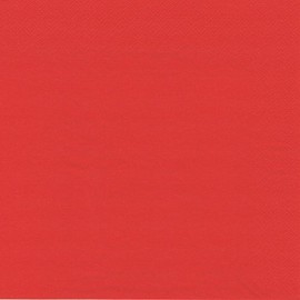 PAPSTAR Napkins 2-Ply 40 x 40 cm / Red / (Pack of 50) Table Decoration Wedding Party Plain
