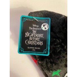 NIGHTMARE BEFORE CHRISTMAS JACK SKELLINGTON SLIPPER SOCKS Size 4-10 - NWT