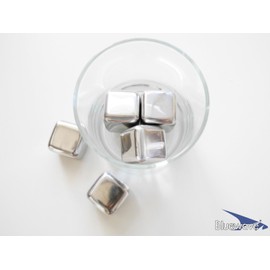 Bluewave 6 Piece Stainless Steel Ice Cubes (6 Pieces/Set)