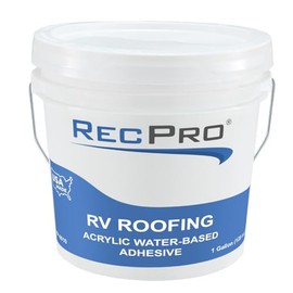 RecPro RV Rubber Roof Adhesive 8010 Water-Based Universal RV Roof Glue | Camper Roof Glue | Trailer Roof Glue (2 Gallons)
