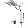 G-Promise All Metal Rain Shower Head with Massage Mode Handheld