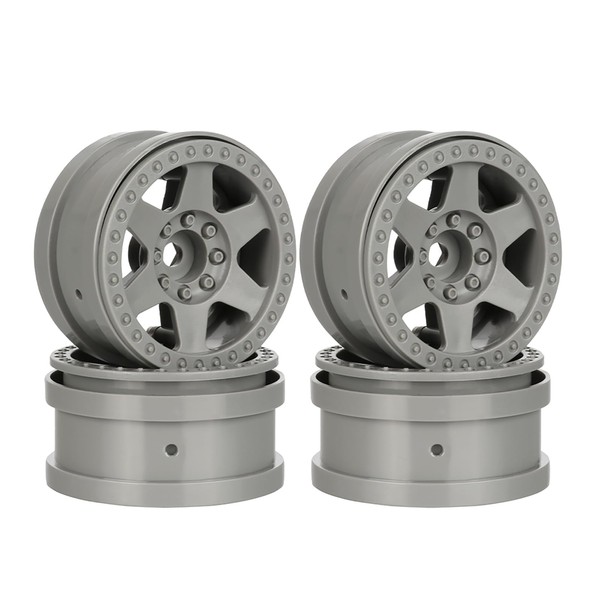 KINGCOO 4 Pieces 2.2 Inch Beadlock Rims Plastic Wheels Rim