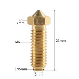 FYSETC 3D Printer Accessories - Anycubicc Kobra2 Go Neo Pro Plus Extruder Hotend Replacement Nozzle - 0.4mm Metal Brass: Apply for Almost Filament PLA ABS PETG Wood TPU ASA 5Pcs