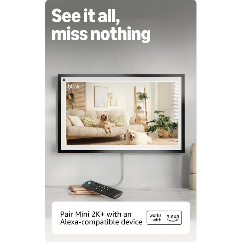 Blink Mini 2K+ (newest model) – Plug-in Home & Pet