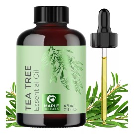 Maple Holistics Aceite Esencial Puro Árbol De Té Difusor Masajes, Maple 4 Oz