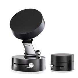 DTOTSFCZF 360° Vacuum Magnetic Suction Cup Phone Holder for Car and A Smooth Surface(Black