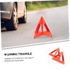 Ciieeo 3pcs Foldable Reflective Warning Triangle Set for Emergency Roadside