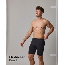 Snocks Men's Compression Shorts Made of Recycled Polyamide - Super Breathable and Comfortable, Comfortable Flat Seams, No Scratching Label - Sizes S to XXL, 1 x black.