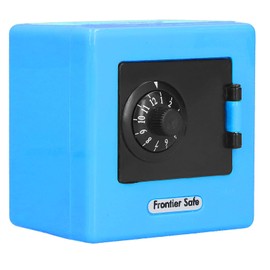 Mini Piggy Bank, Money Banks with Code Lock Storage Case Coins Cash Saving Great Gift Toy Bank for Boys and Girls(Blue)