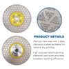 HIGHDRIL Diamond Cutting Disc, Pack of 2, 125 mm, Electroplated