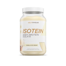 selfevolve Isotein Isolate Protein Powder - Post Workout Recovery Protein Powder - 25g Whey Isolate Protein, 0g Added Sugar, 1g Fat (Vanilla Ice Cream, 2lbs)