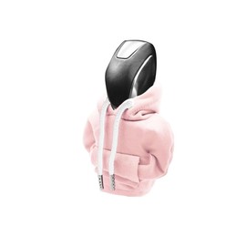 Wedcool Gear Shift Cover, Car Shift Cover, Shift Knob Hoodie, Winter Warm Mini Hoodie for Car Shifter, Funny Car Accessories Shift Knob Cover Universal for Cars, Truck, SUV (Pink)
