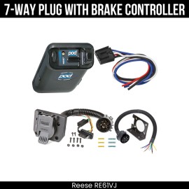 Reese RV 7-Way Trailer Wiring + Brake Control For 93-98 Toyota T100 05-15 Tacoma